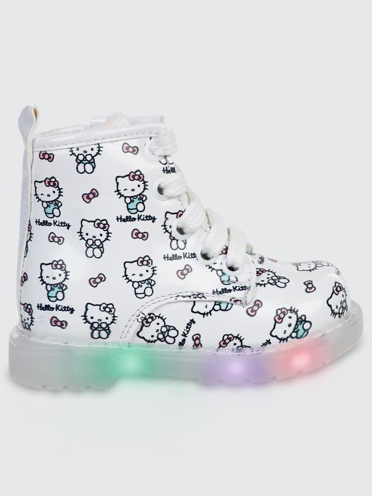 Hello Kitty Işıklı 21-25 Numara Bot - Beyaz