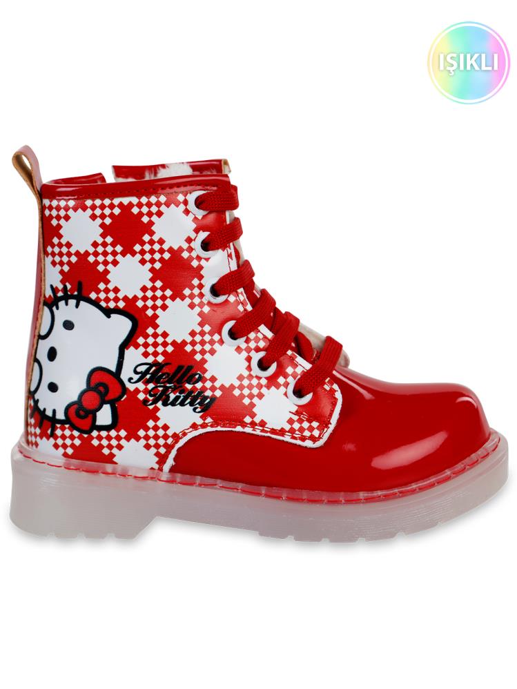 Hello Kitty Işıklı Bot 26-30 Numara - Kırmızı