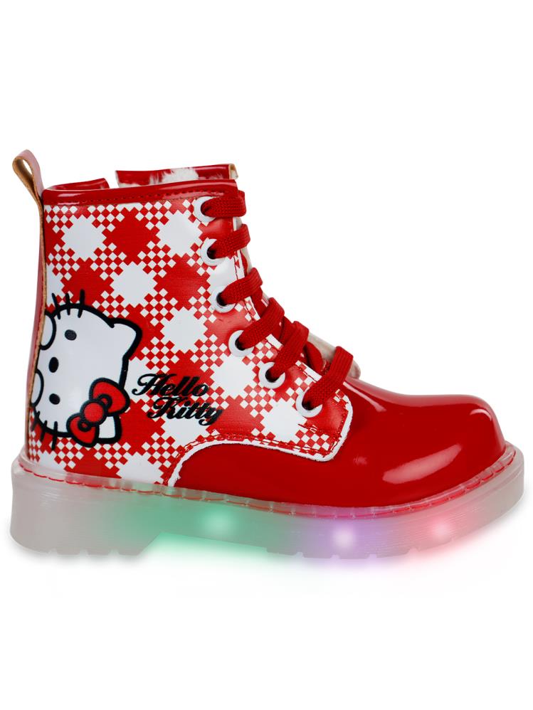Hello Kitty Işıklı Bot 26-30 Numara - Kırmızı
