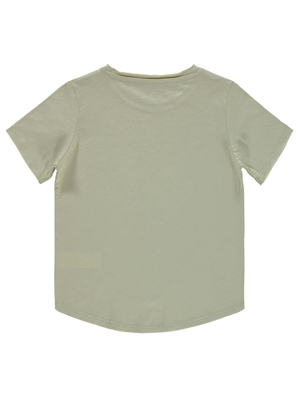 Civil Boys Flamlı Yelkenli Nakışlı 6-9 Yaş Tişört - Gri