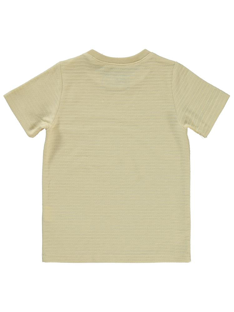 Civil Boys Yelken Nakışlı 2-5 Yaş Tişört - Bej