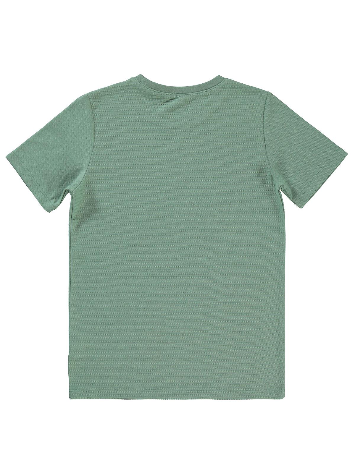 Civil Boys Yelken Nakışlı 10-13 Yaş Tişört - Haki