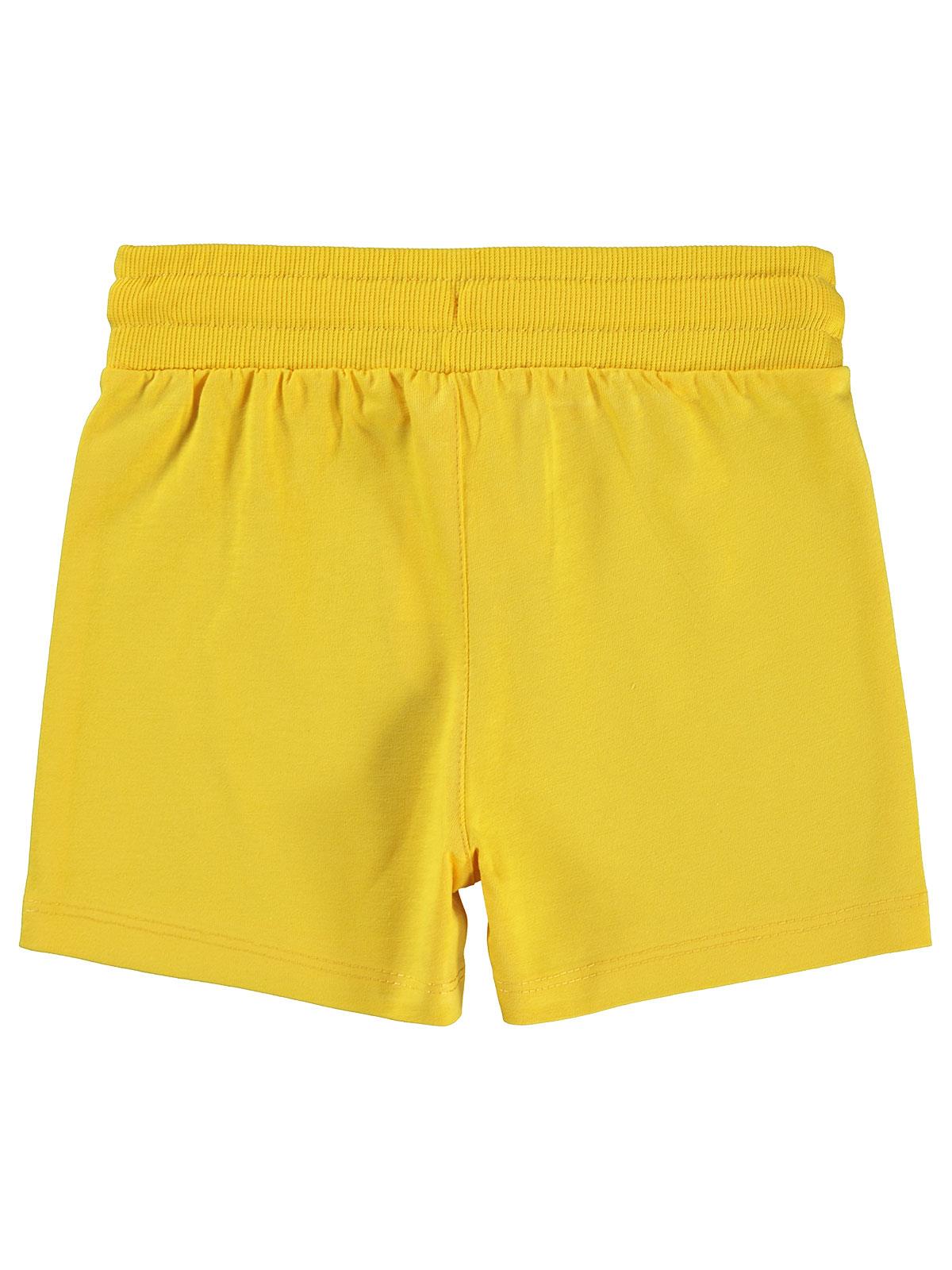 Civil Boys Yelken Nakışlı 2-5 Yaş Şort - Sarı