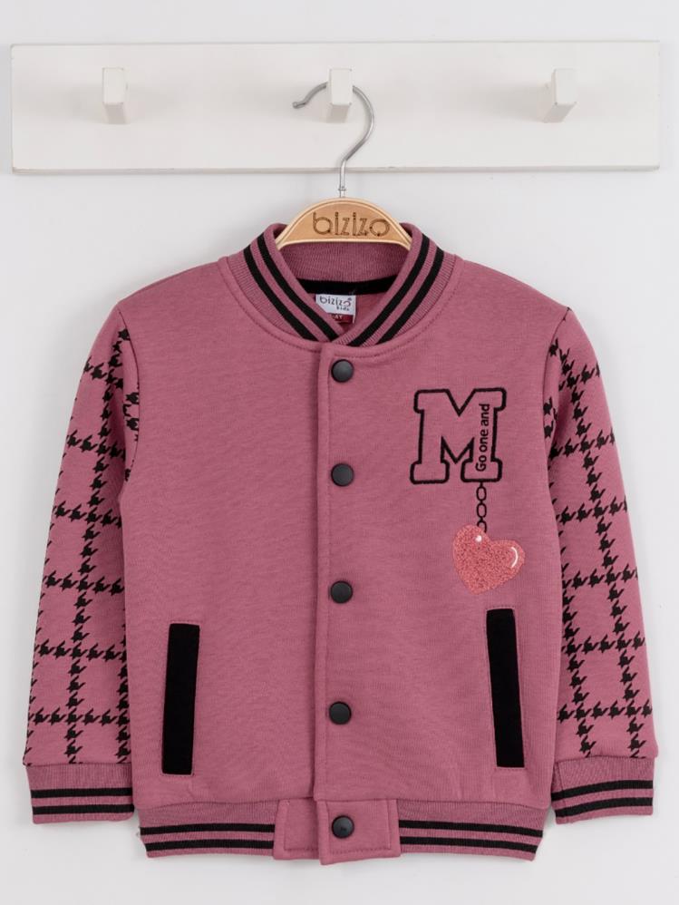 Bizizo Kız College Hırka 2-5 Yaş Hırka - Lila