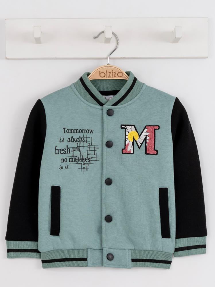 Bizizo Kız College Hırka 2-5 Yaş Hırka - Yeşil