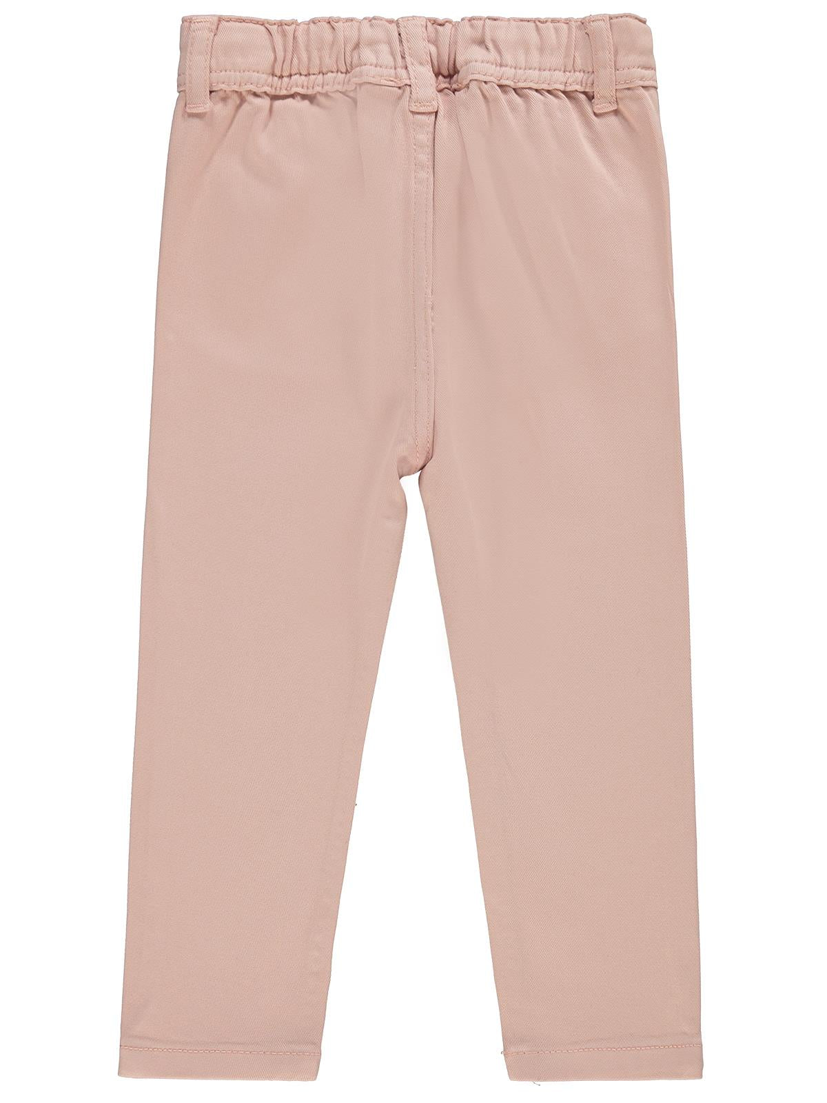 Civil Girls Çiçek nakışlı 2-5 Yaş Pantolon - Pudra