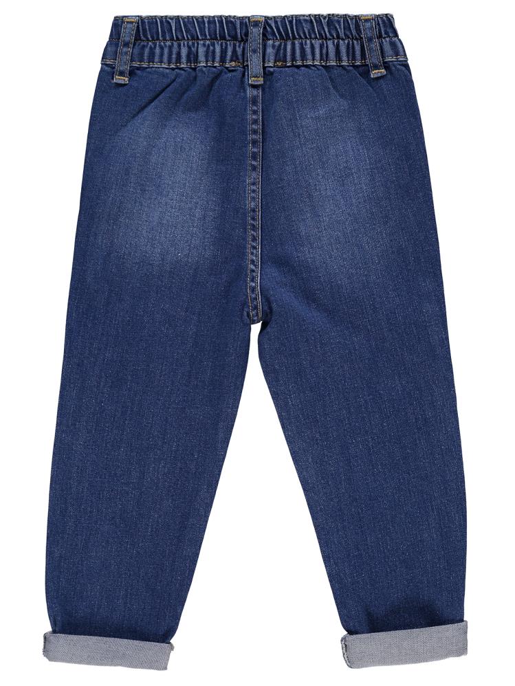 Civil Girls Kalp Nakışlı 2-5 Yaş Pantolon - Mavi