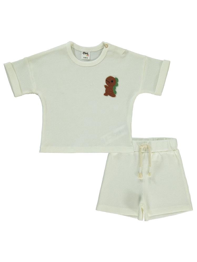 Civil Baby Mobil Aksesuarlı 6-18 Ay Takım - Ekru