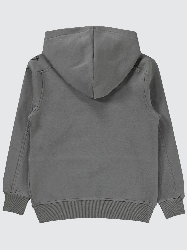 Pierre Cardin Fermuar Cepli 6-9 Yaş Sweatshirt - Gri