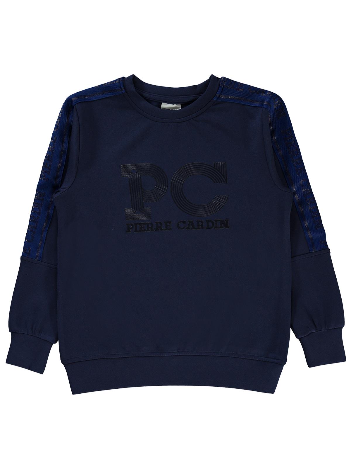 Pierre Cardin PC Baskılı 10-12 Yaş Sweatshirt - Lacivert