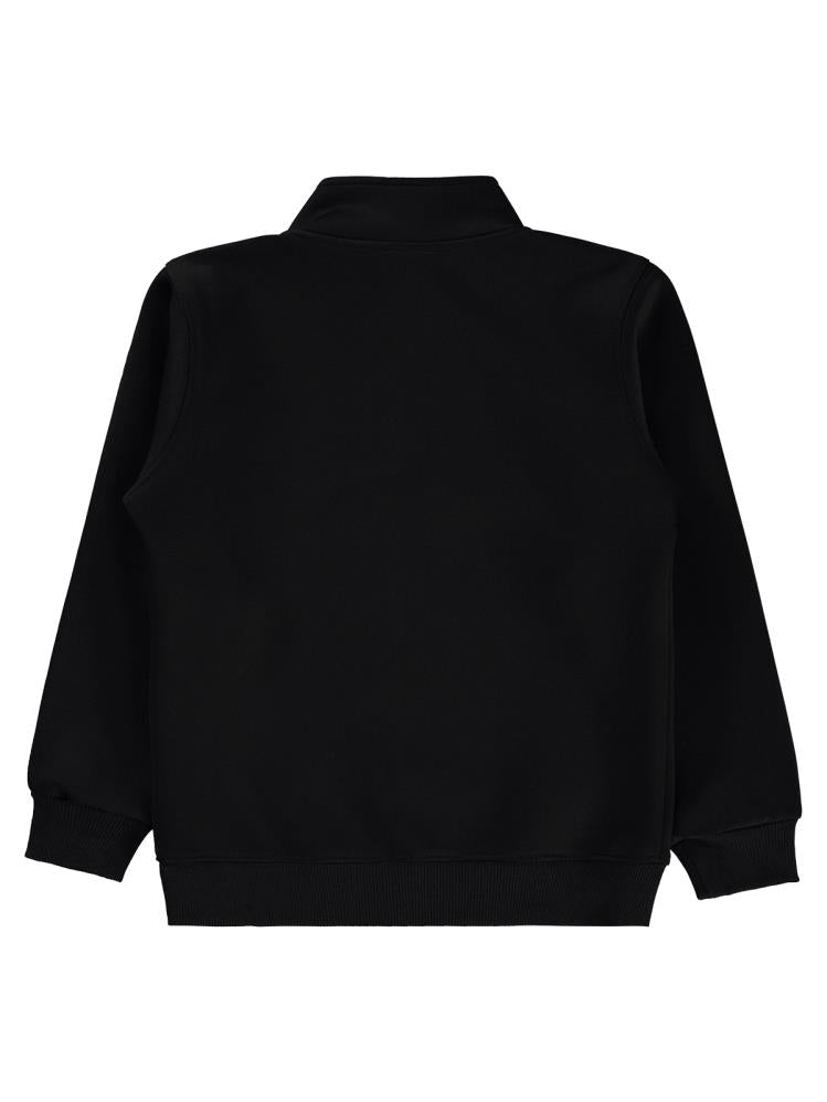 Pierre Cardin Original Baskılı 6-9 Yaş Sweatshirt - Siyah