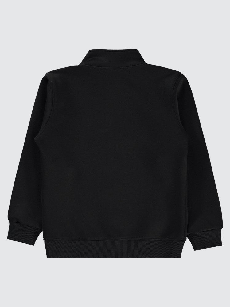 Pierre Cardin Original Baskılı 6-9 Yaş Sweatshirt - Siyah
