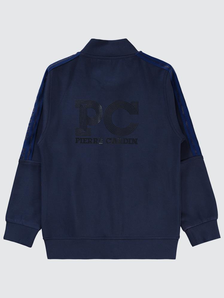 Pierre Cardin PC Baskılı 10-12 Yaş Hırka - Lacivert