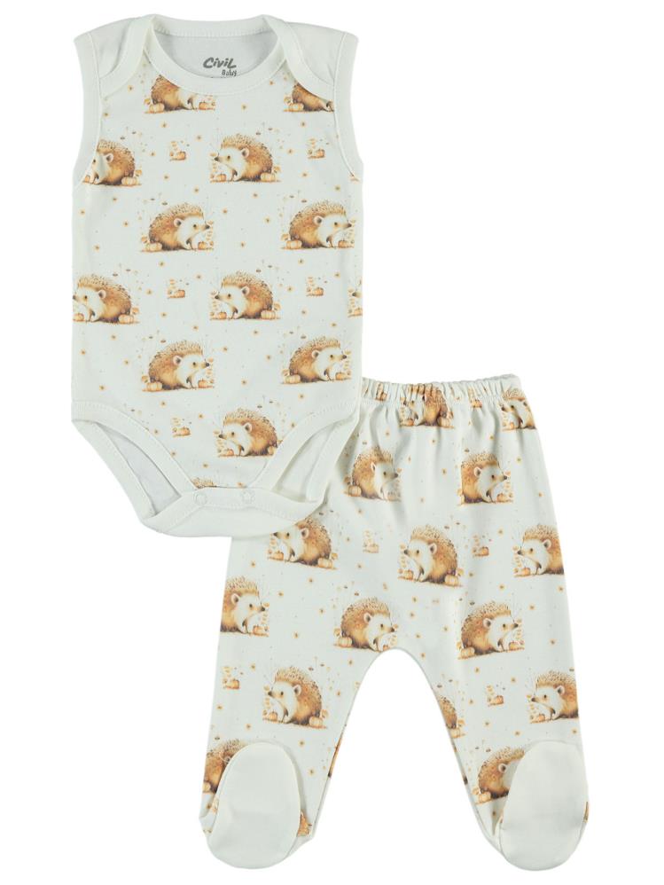 Civil Baby Kız Bebek 6'lı Zıbın Setleri 0-1 Ay - Beyaz