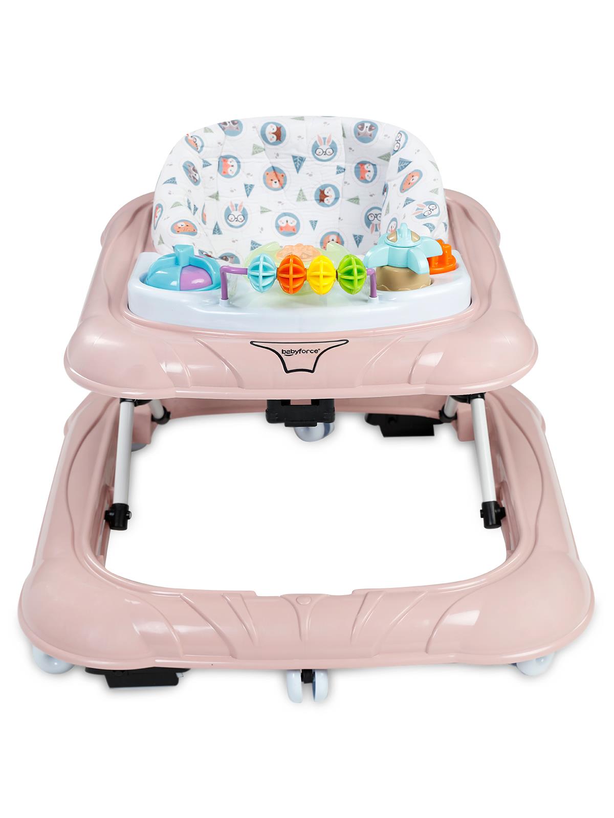 Baby Force Lüks Müzikli Yürüteç - Pudra