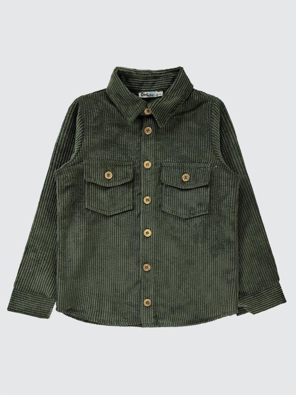 Civil Boys Çift Cepli 6-9 Yaş Gömlek - Haki