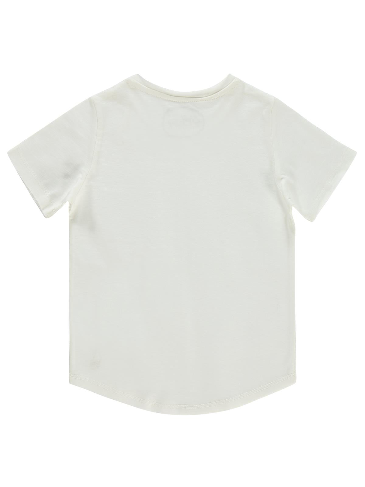 Civil Boys Flamlı Yelkenli Nakışlı 2-5 Yaş Tişört - Ekru