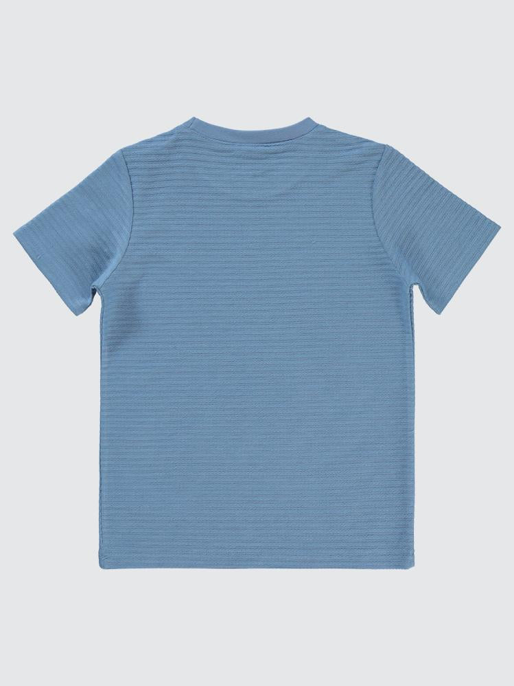 Civil Boys Yelken Nakışlı 10-13 Yaş Tişört - Mavi