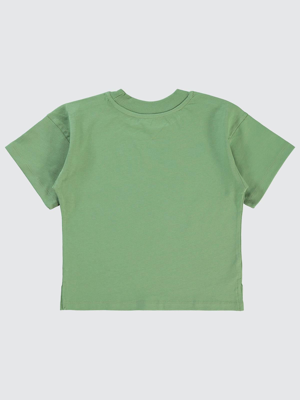 Civil Boys Sailing Baskılı Oversize 2-5 Yaş Tişört - Haki