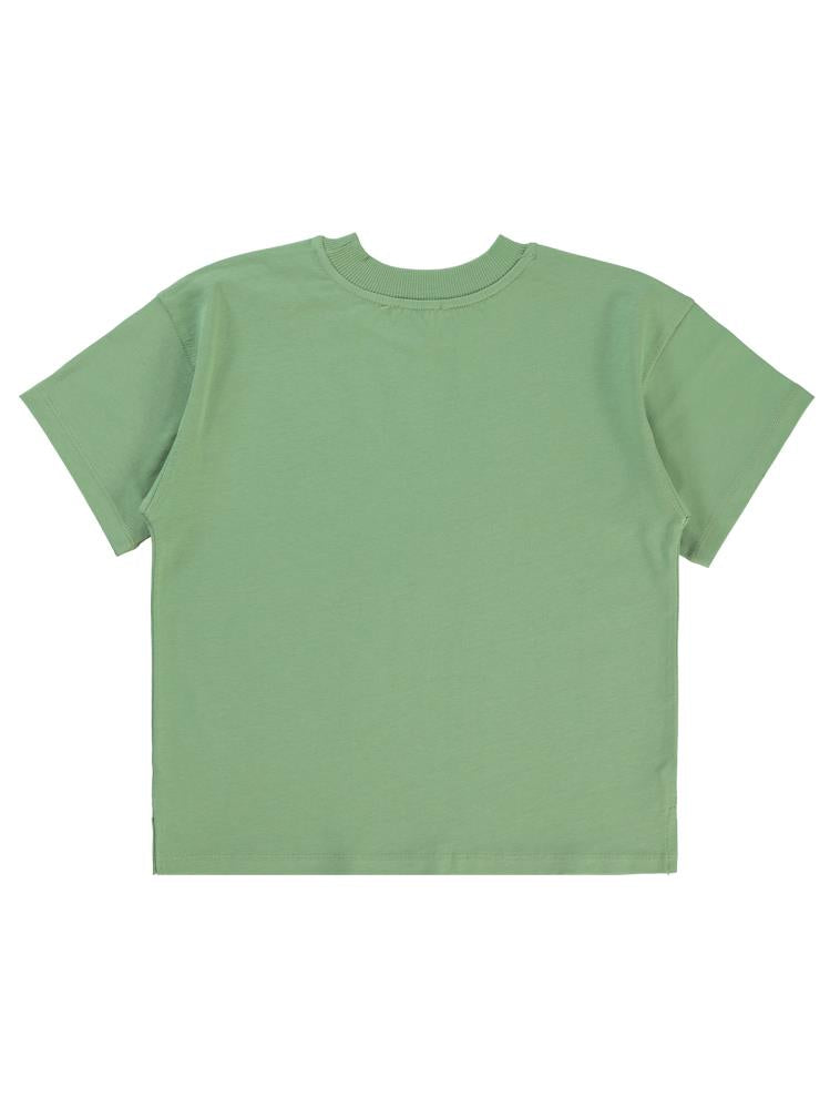 Civil Boys Sailing Baskılı Oversize 10-13 Yaş Tişört - Haki