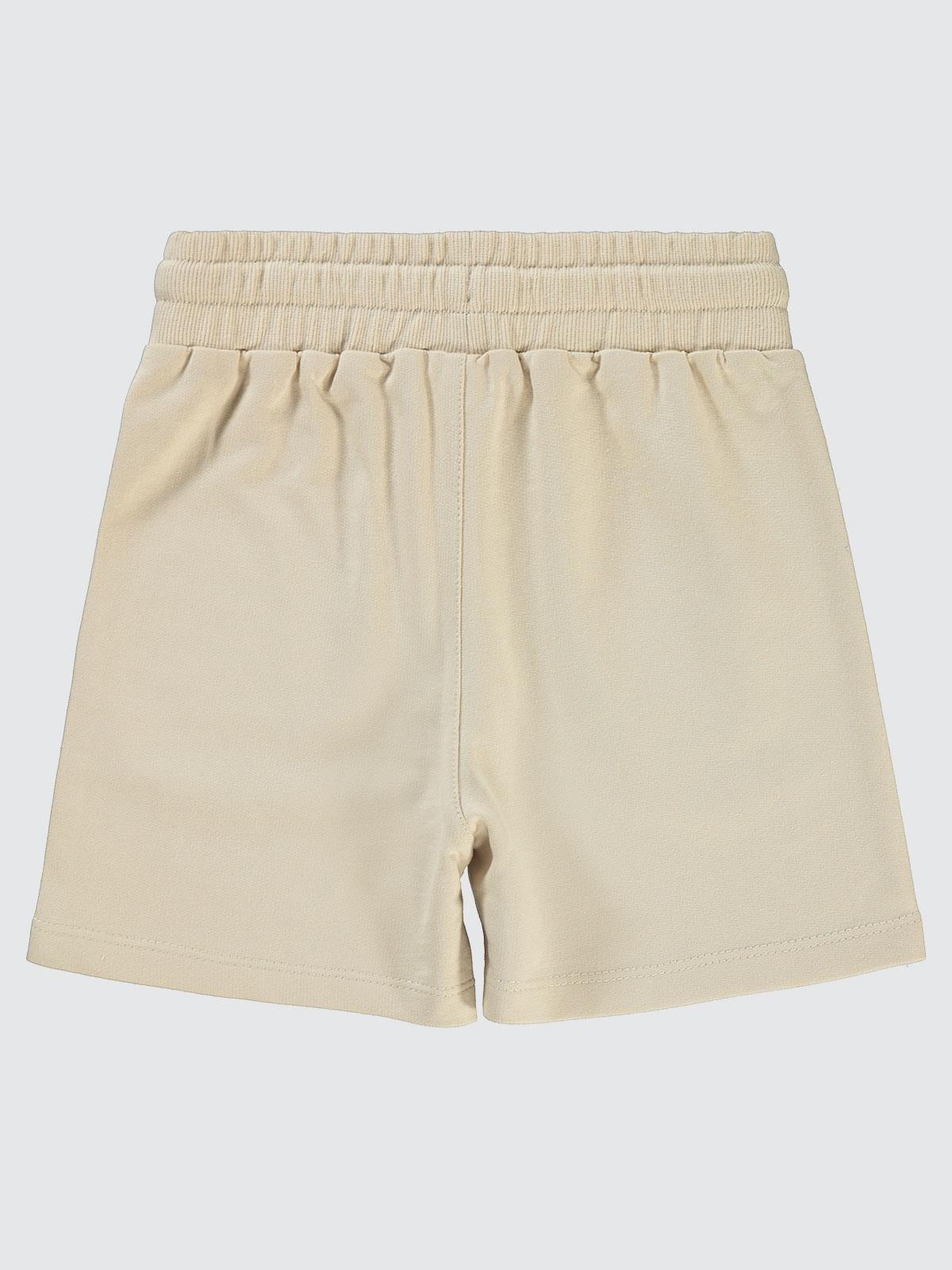 Civil Boys Yelken Nakışlı Basic 6-9 Yaş Şort - Bej