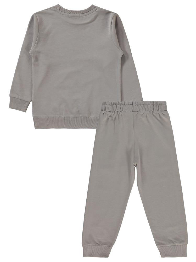Civil Boys Cvl Baskılı 2-5 Yaş Eşofman Takımı - Gri