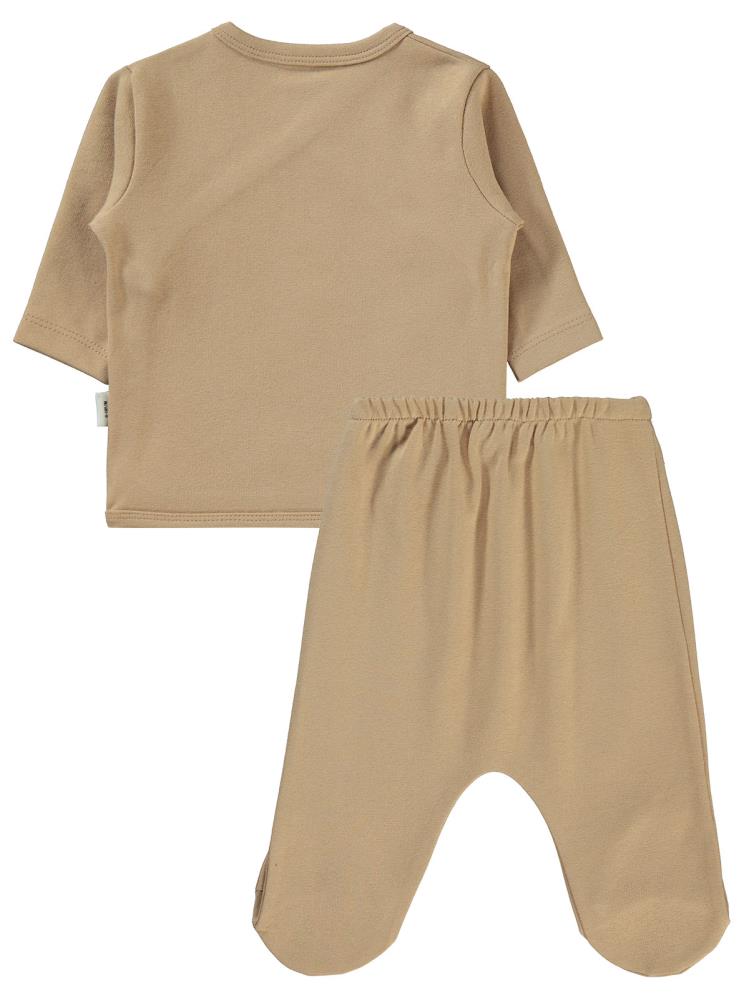 Civil Baby 3'Lü Basic 0-1 Ay Zıbın Takımları - Kahverengi