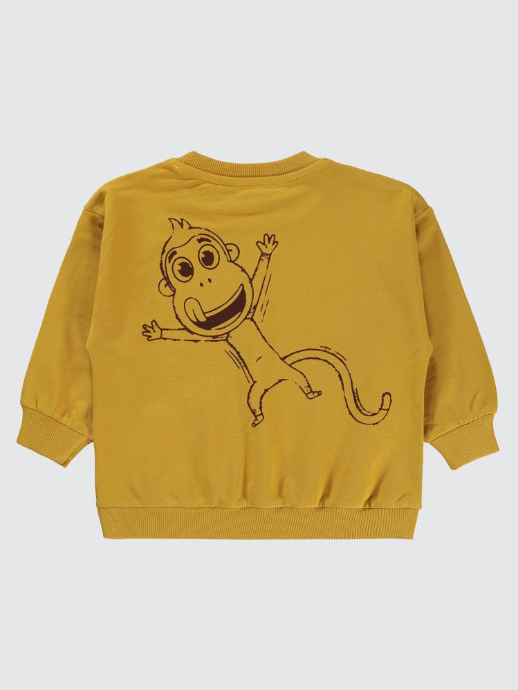 Civil Boys Kukuli Baskılı 2-5 Yaş Sweatshirt - Hardal