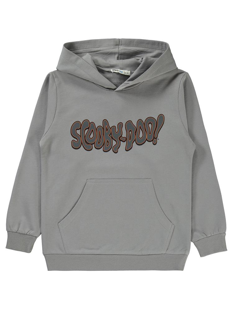 Scoobydoo Baskılı 10-13 Yaş Sweatshirt - Gri