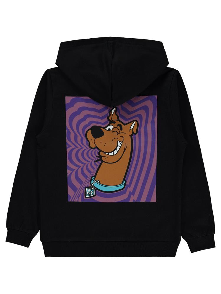 Scoobydoo Baskılı 10-13 Yaş Sweatshirt - Siyah