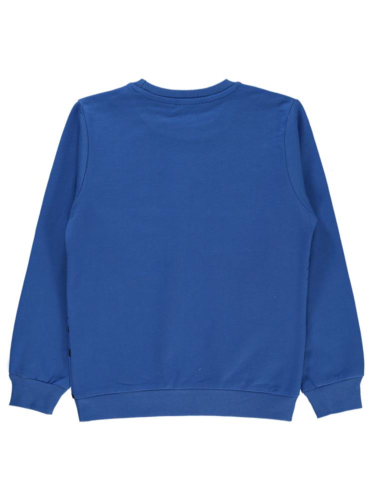 Batman Baskılı 6-9 Yaş Sweatshirt - Mavi