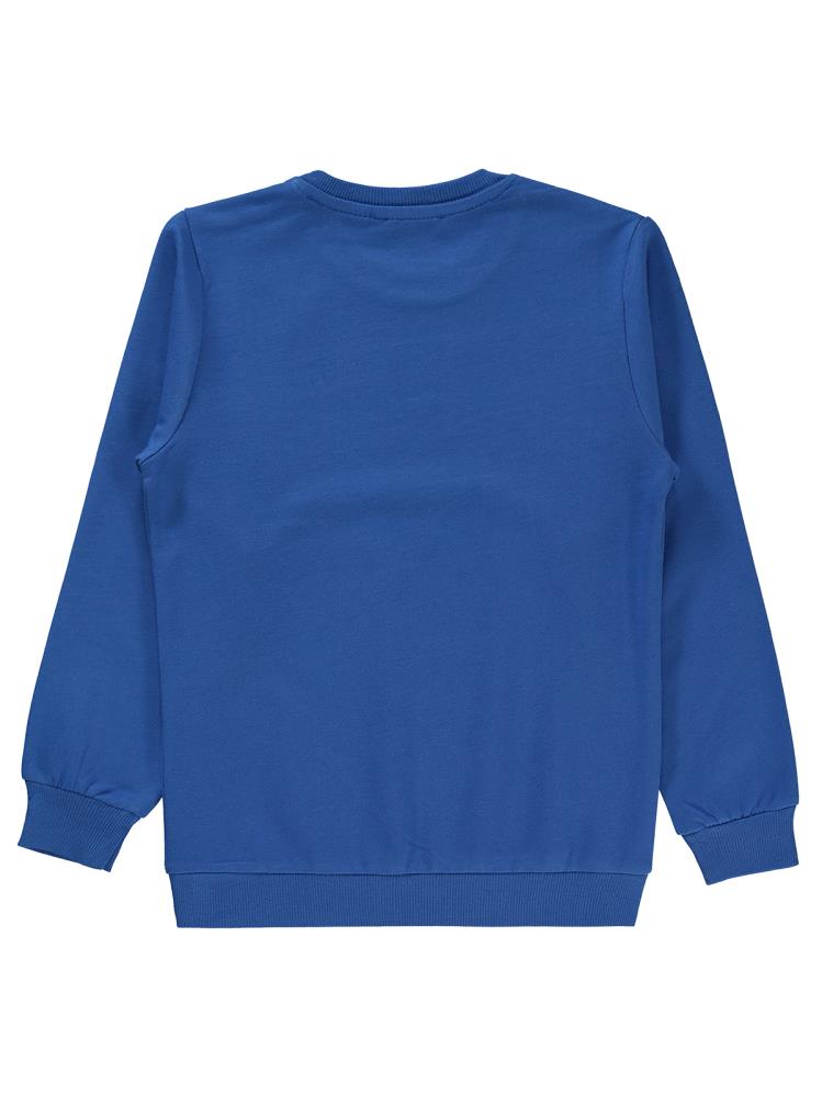 Superman Baskılı 10-13 Yaş Sweatshirt - Mavi