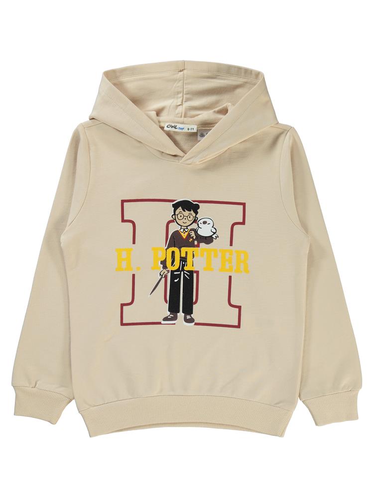 H Potter Baskılı 6-9 Yaş Sweatshirt - Gri