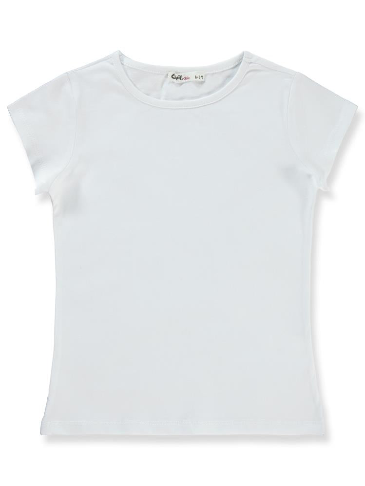 Civil Girls Basic 10-13 Yaş Tişört - Beyaz