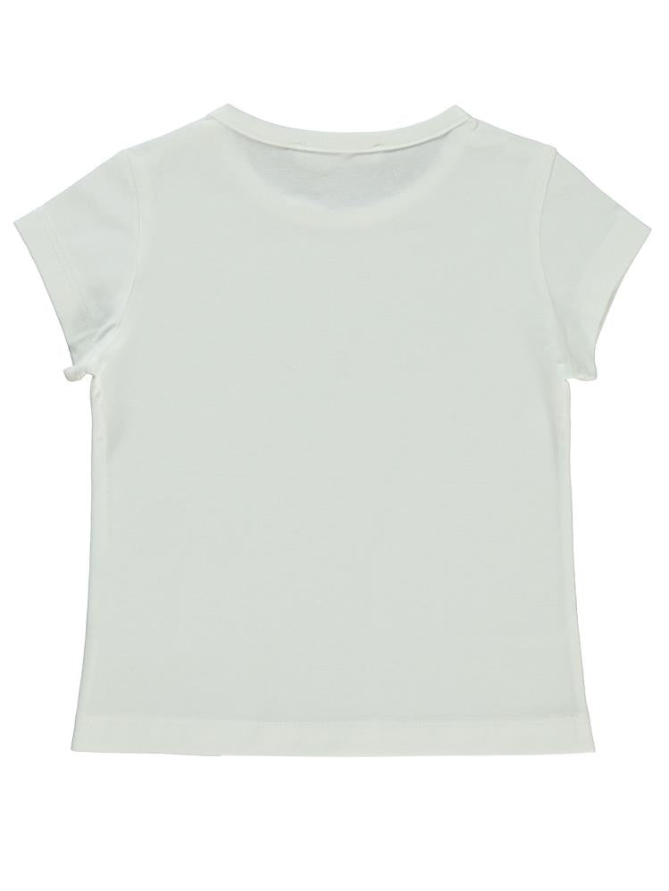 Civil Girls Basic 2-5 Yaş Tişört - Ekru