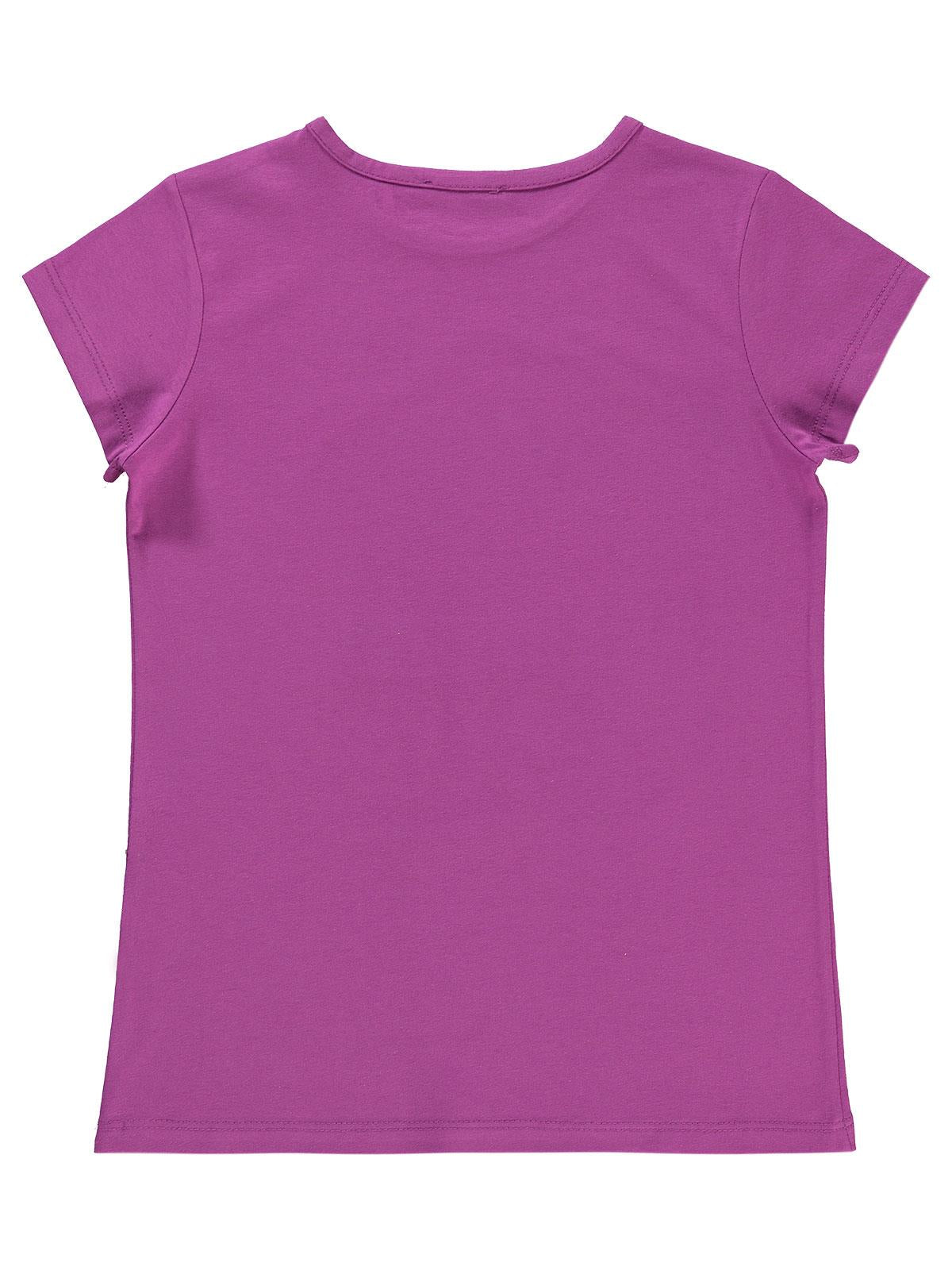 Civil Girls Hello Baskılı 10-13 Yaş Tişört - Lila