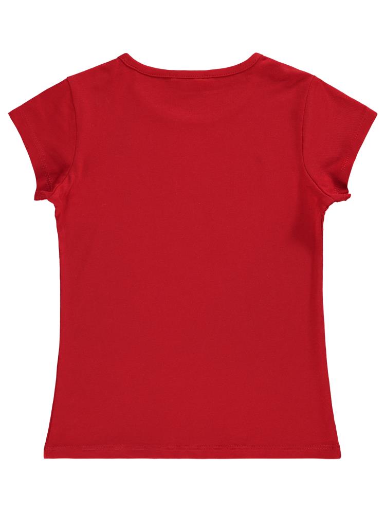 Civil Girls Basic 10-13 Yaş Tişört - Kırmızı