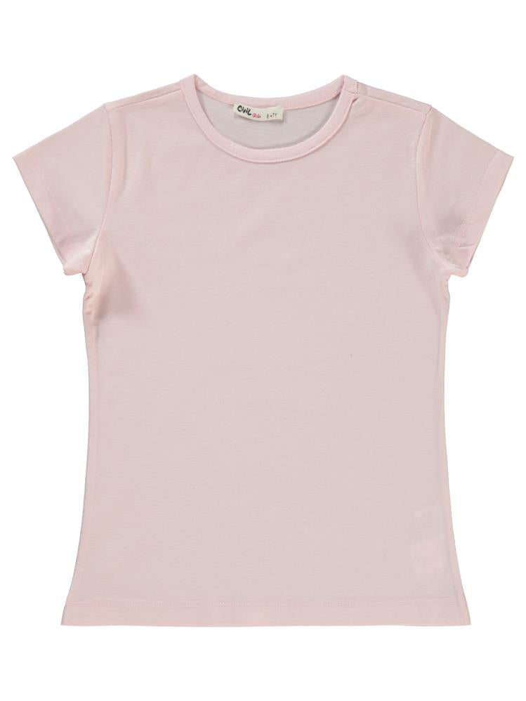 Civil Girls Basic 6-9 Yaş Tişört - Pembe