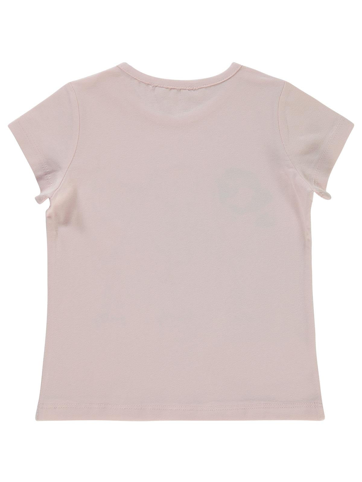 Civil Girls Balerin Baskılı 2-5 Yaş Tişört - Pembe