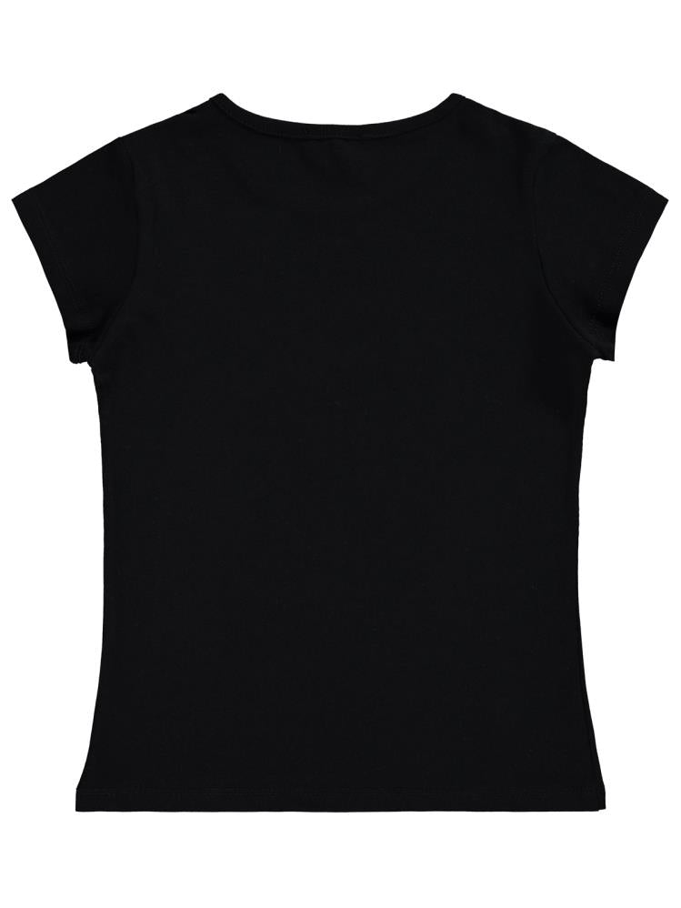 Civil Girls Basic 6-9 Yaş Tişört - Siyah