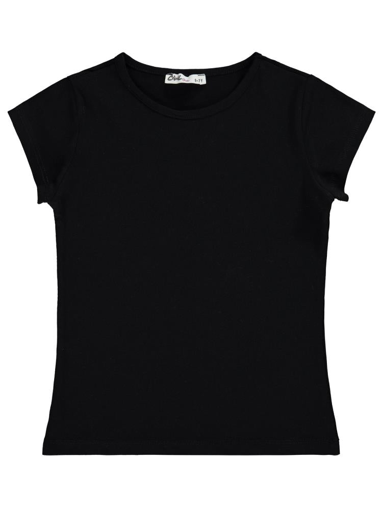 Civil Girls Basic 10-13 Yaş Tişört - Siyah