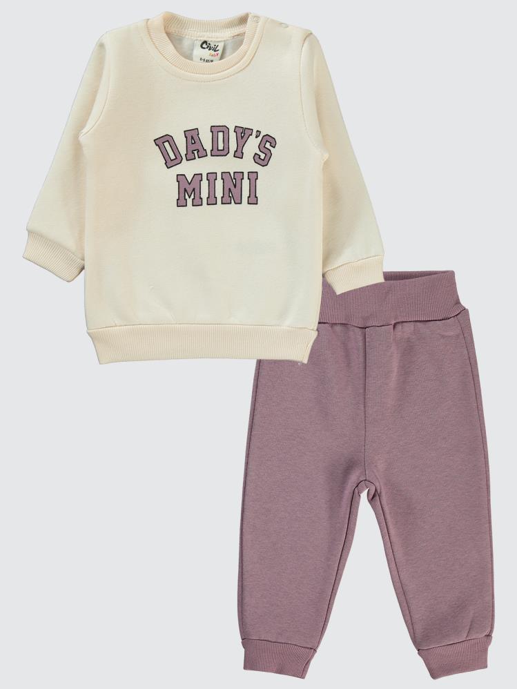 Civil Baby 2 Li Dadys Baskılı 6-18 Ay Takım - Lila