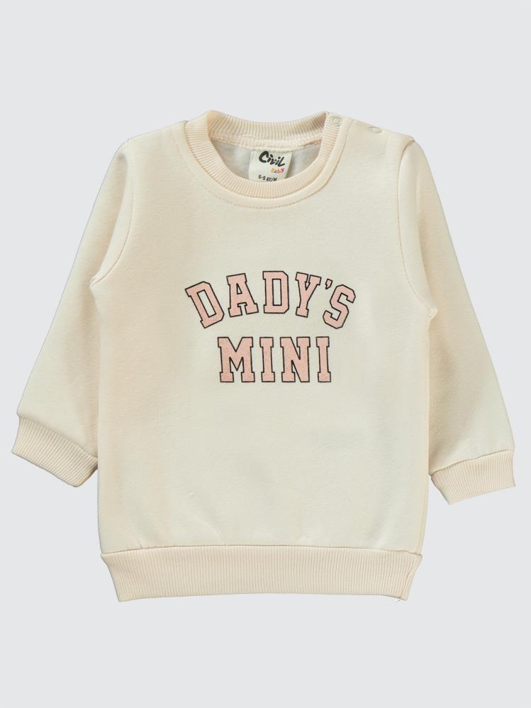 Civil Baby 2 Li Dadys Baskılı 6-18 Ay Takım - Pudra