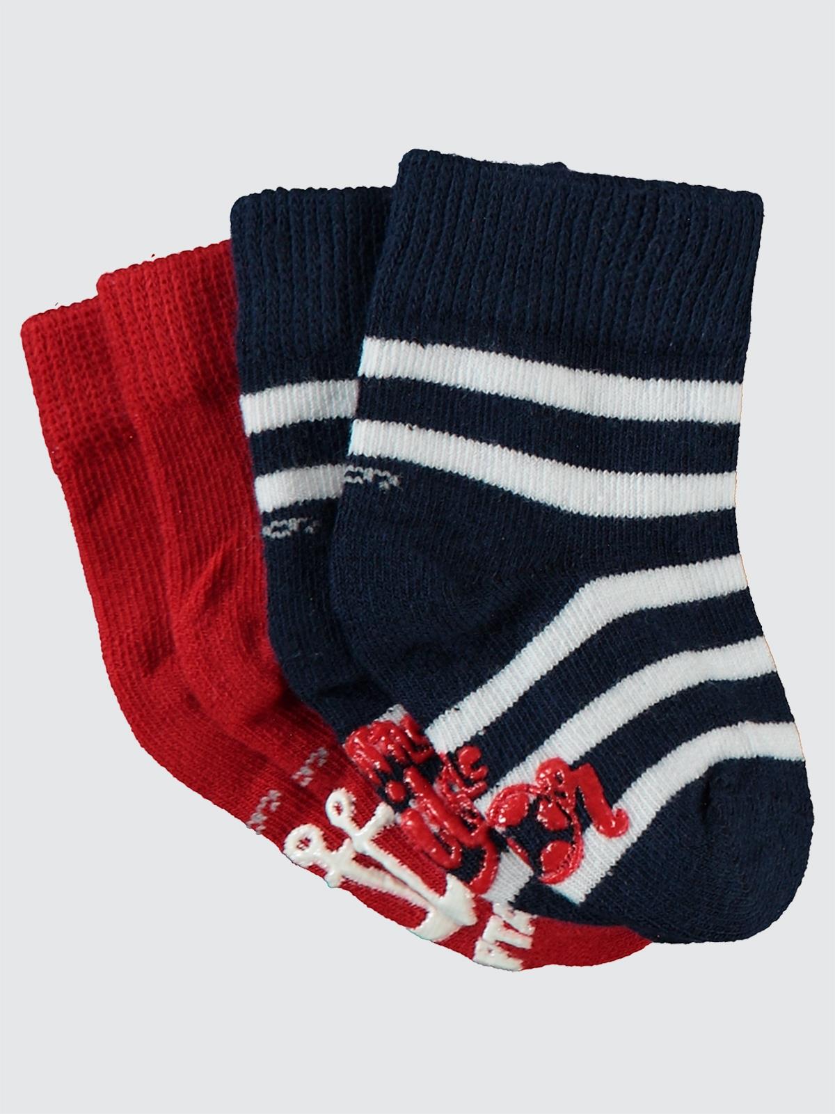 Civil Baby Denizci World Abs Baskı 6-18 Ay 2'li Bebek Erkek Çorap