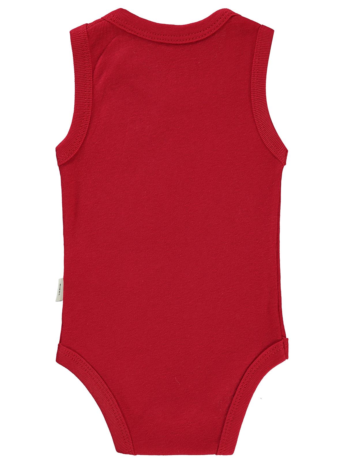 Civil Baby Dinozor Baskılı 1-36 Ay Çıtçıtlı Badi - Kırmızı