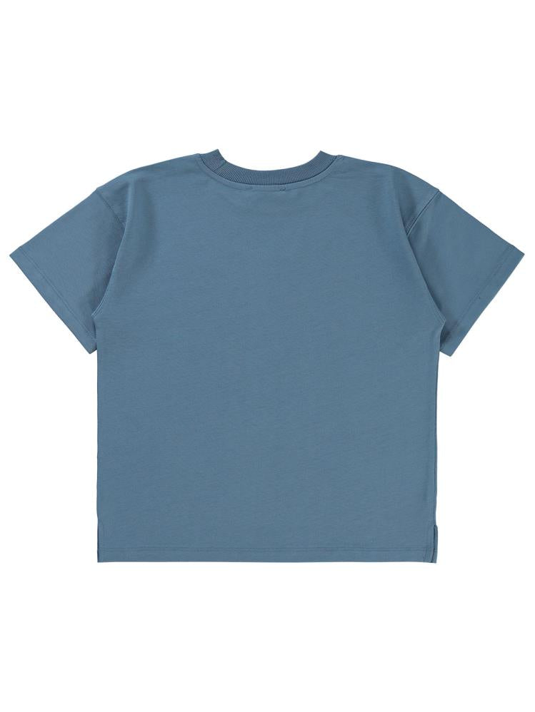 Civil Boys Sailing Baskılı Oversize 6-9 Yaş Tişört - Mavi