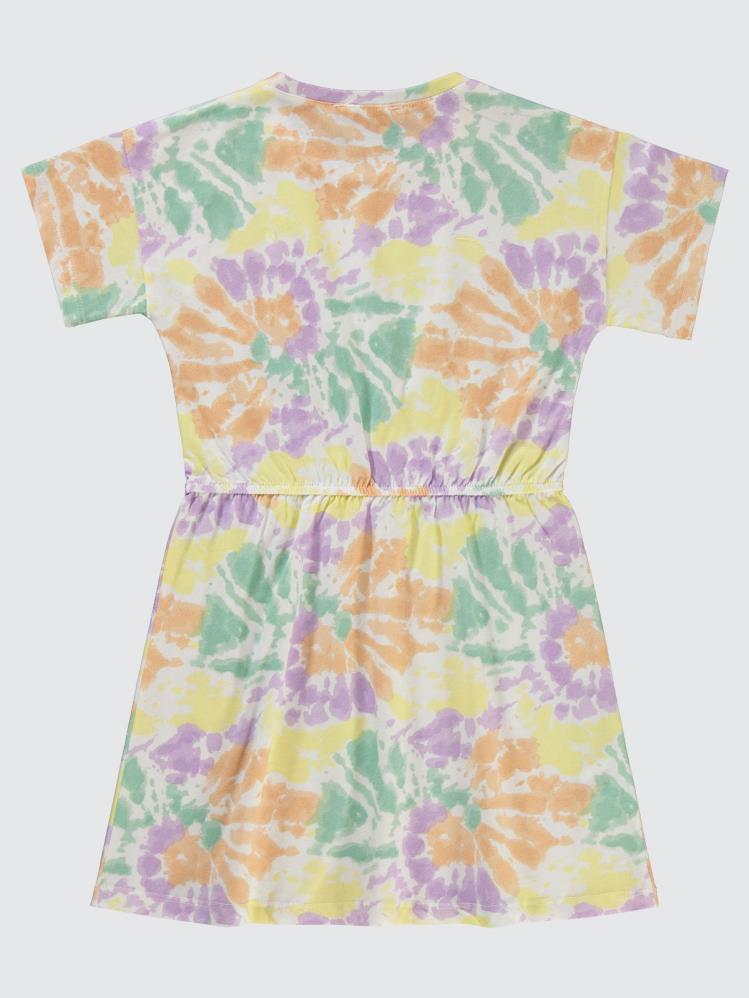 Civil Grils New York Baskılı 6-9 Yaş Elbise - Lila