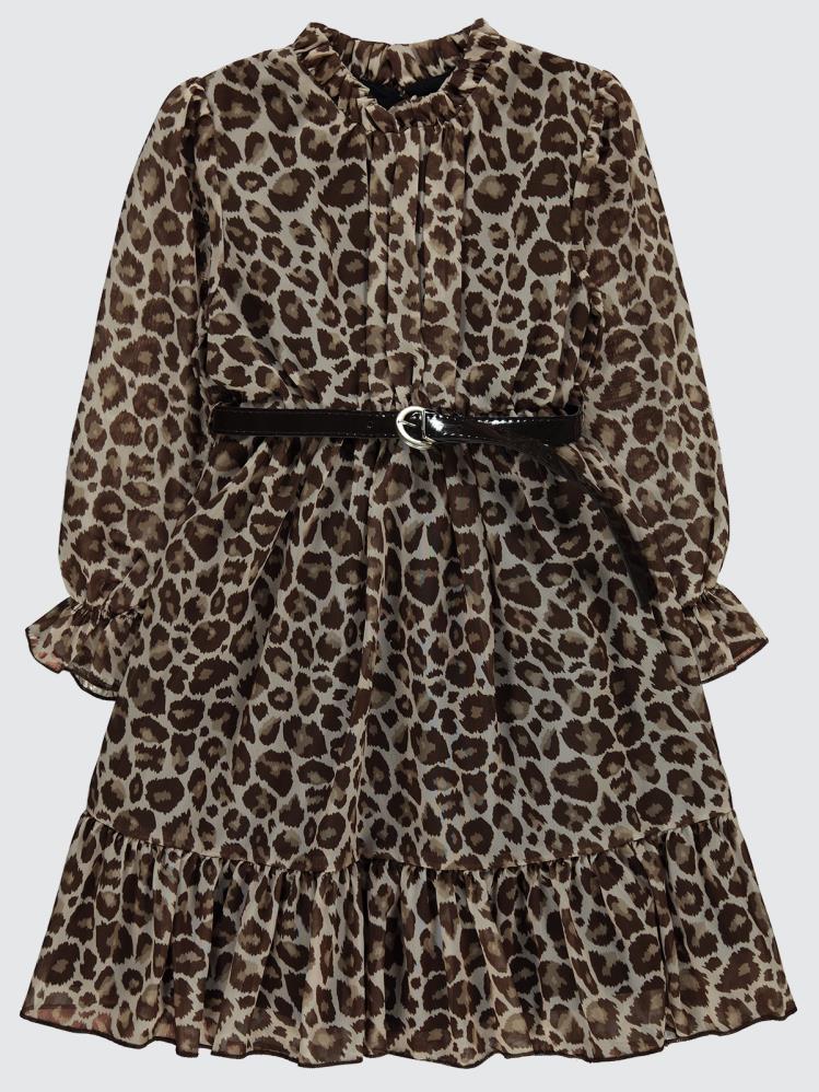 Pierre Cardin 10-12 Yaş Elbise - Kahverengi