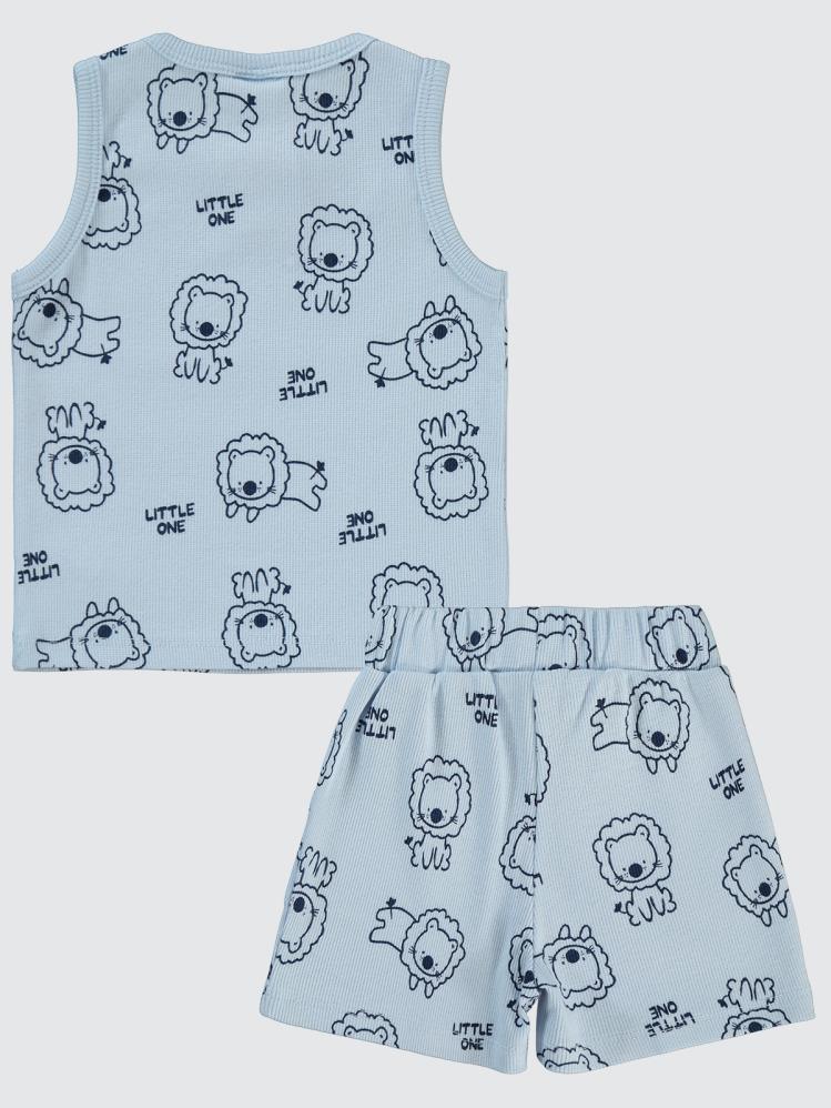 Civil Baby Aslan Empirmeli 6-18 Ay Takım - Mavi