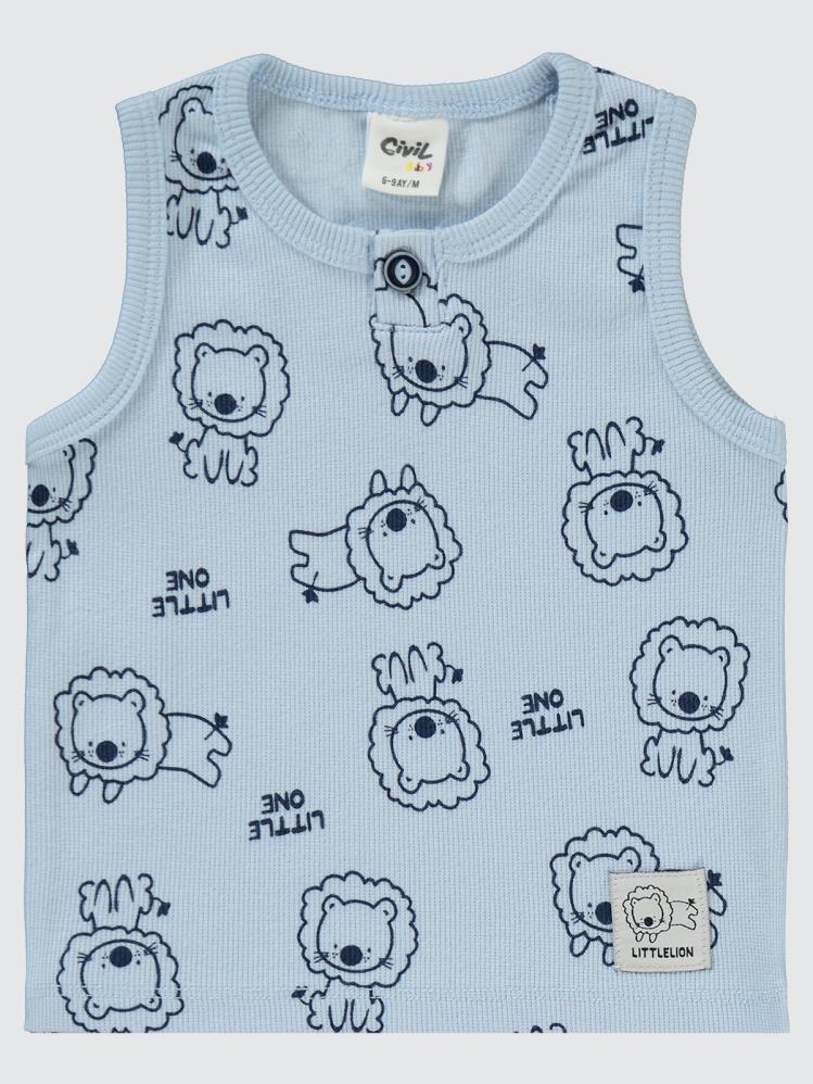 Civil Baby Aslan Empirmeli 6-18 Ay Takım - Mavi